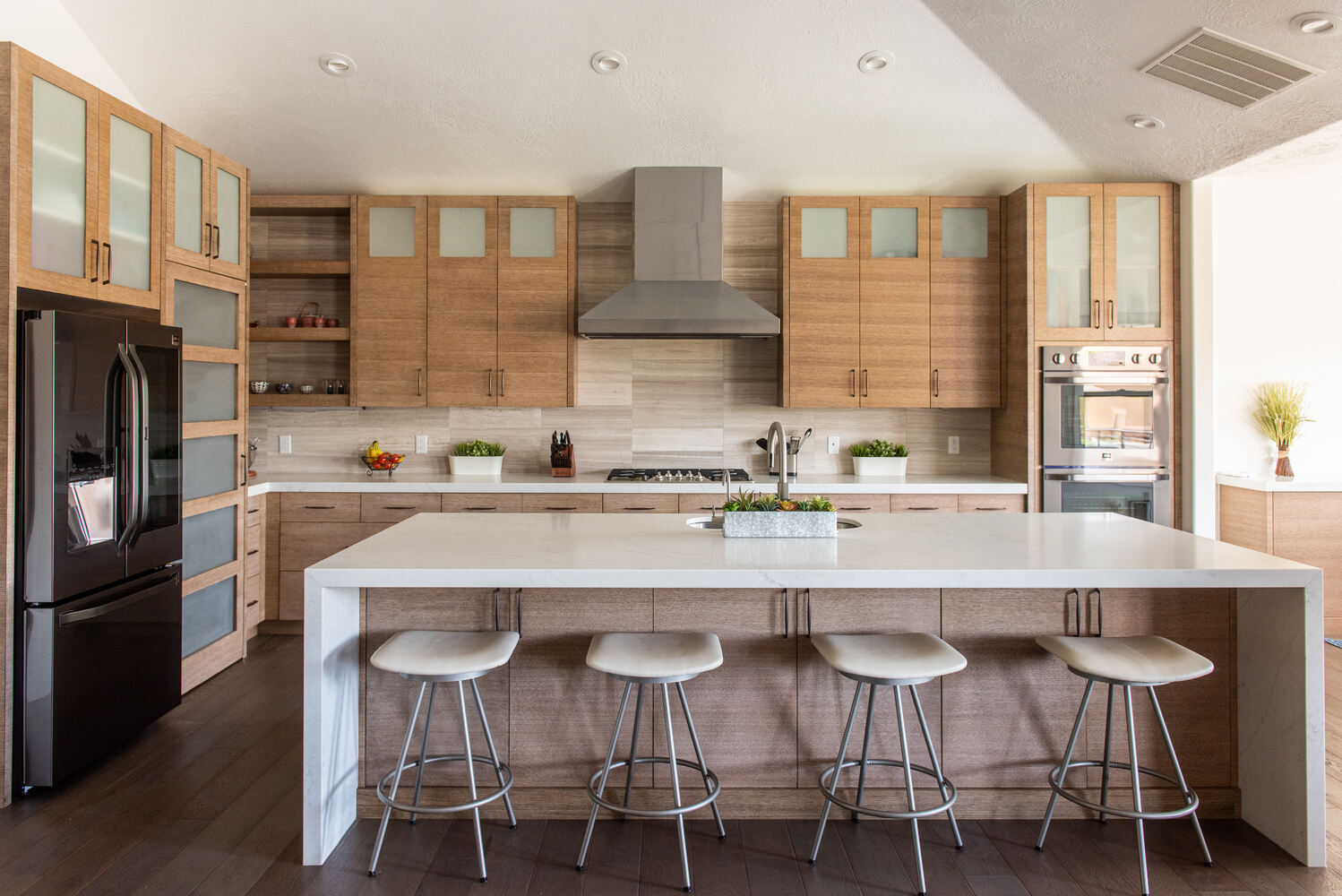 Stylish kitchen cabinetry and island design in a Conner Construction home in Kamas, Utah